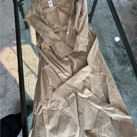 Tan Button-Up Dress - Picture 3 of 4